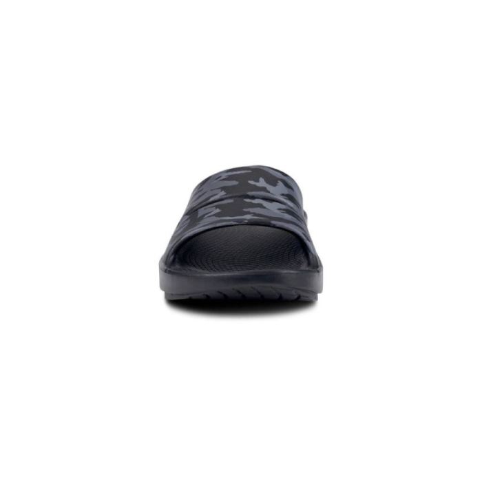 Oofos Canada Men's OOahh Sport Slide Sandal - Black Camo