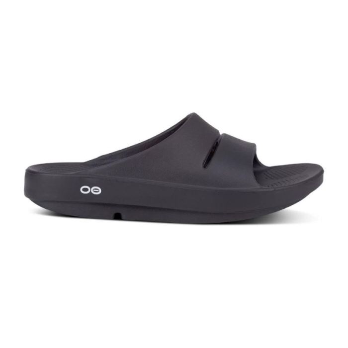 Oofos Canada Men's OOahh Slide Sandal - Black